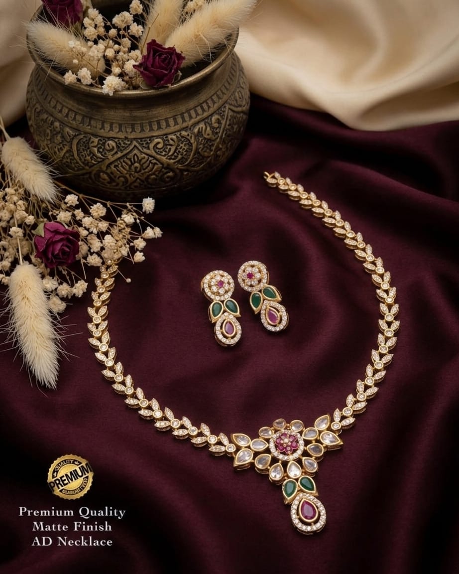Matte Finish AD Necklace