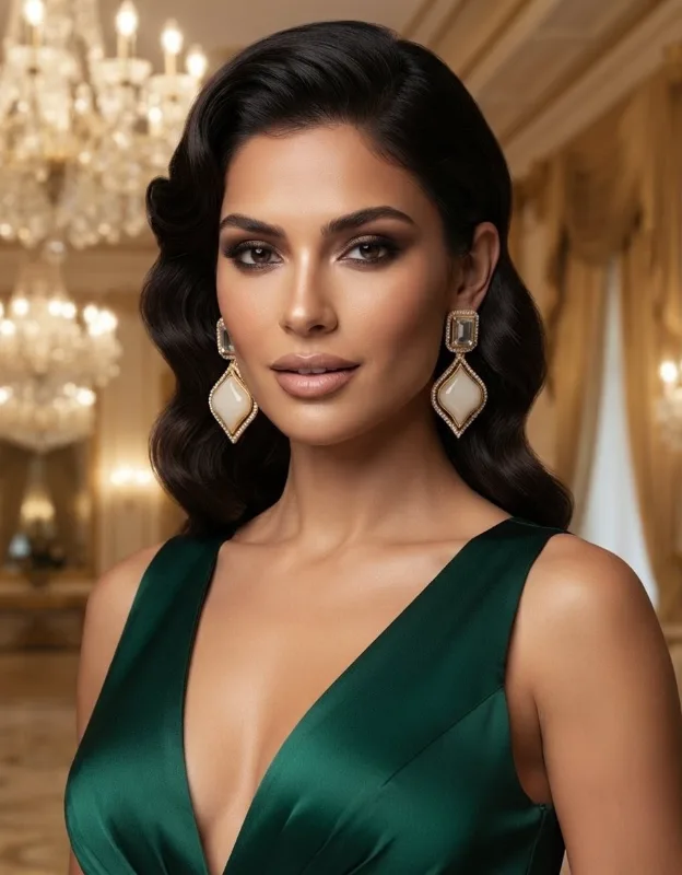 Ivory Statement Drop Earrings