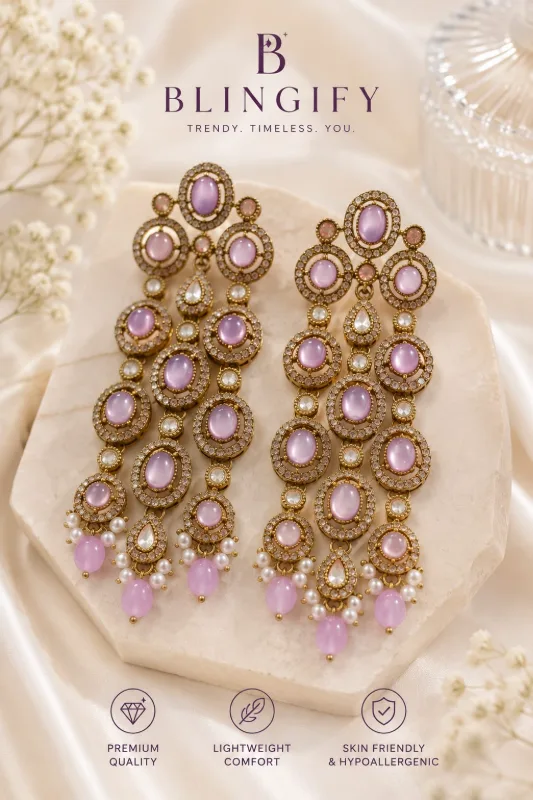 3-String Statement Earrings