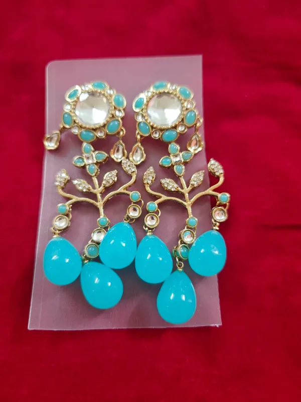 Pearl Floral Drop Earrings