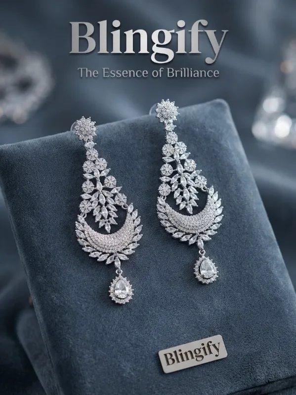 Moonlight Teardrop AD Earrings