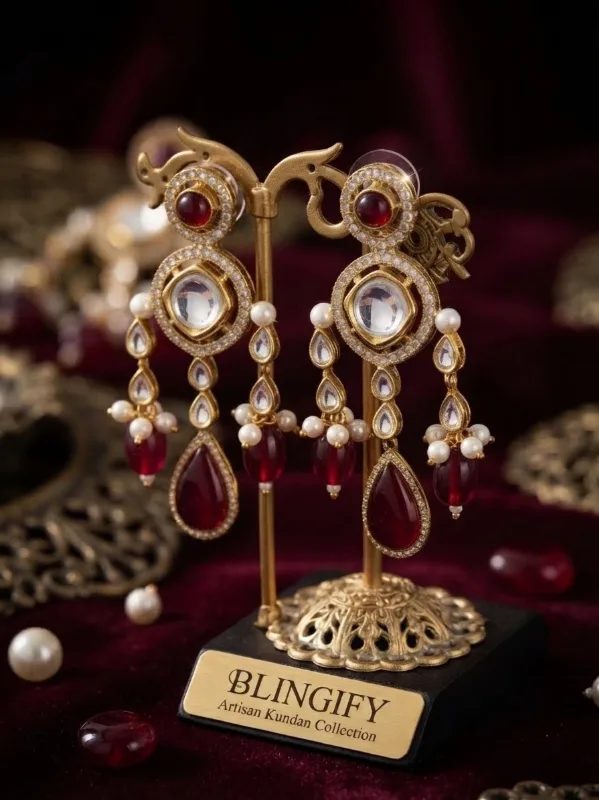 The Royal Chandelier Earrings (Rani Collection)