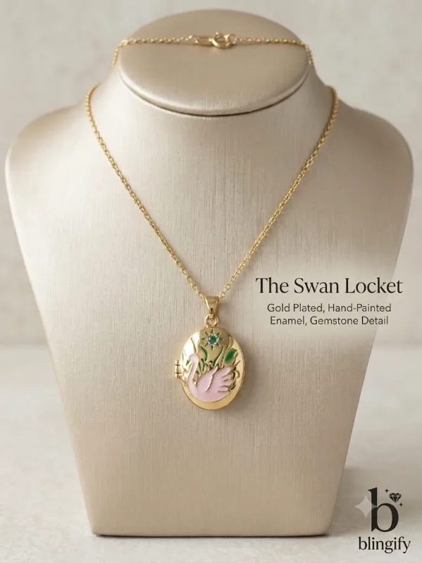 Mosaic Enamel Pendant Necklace