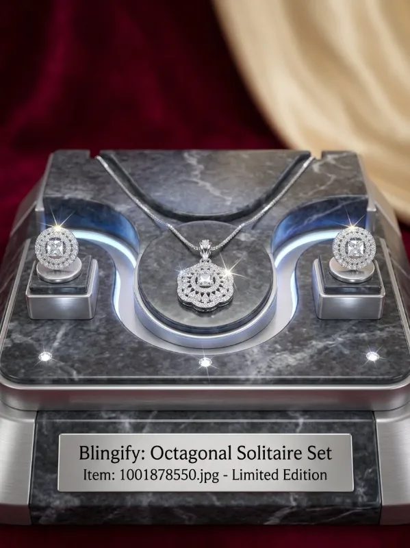 Blingify Octagonal Solitaire Set